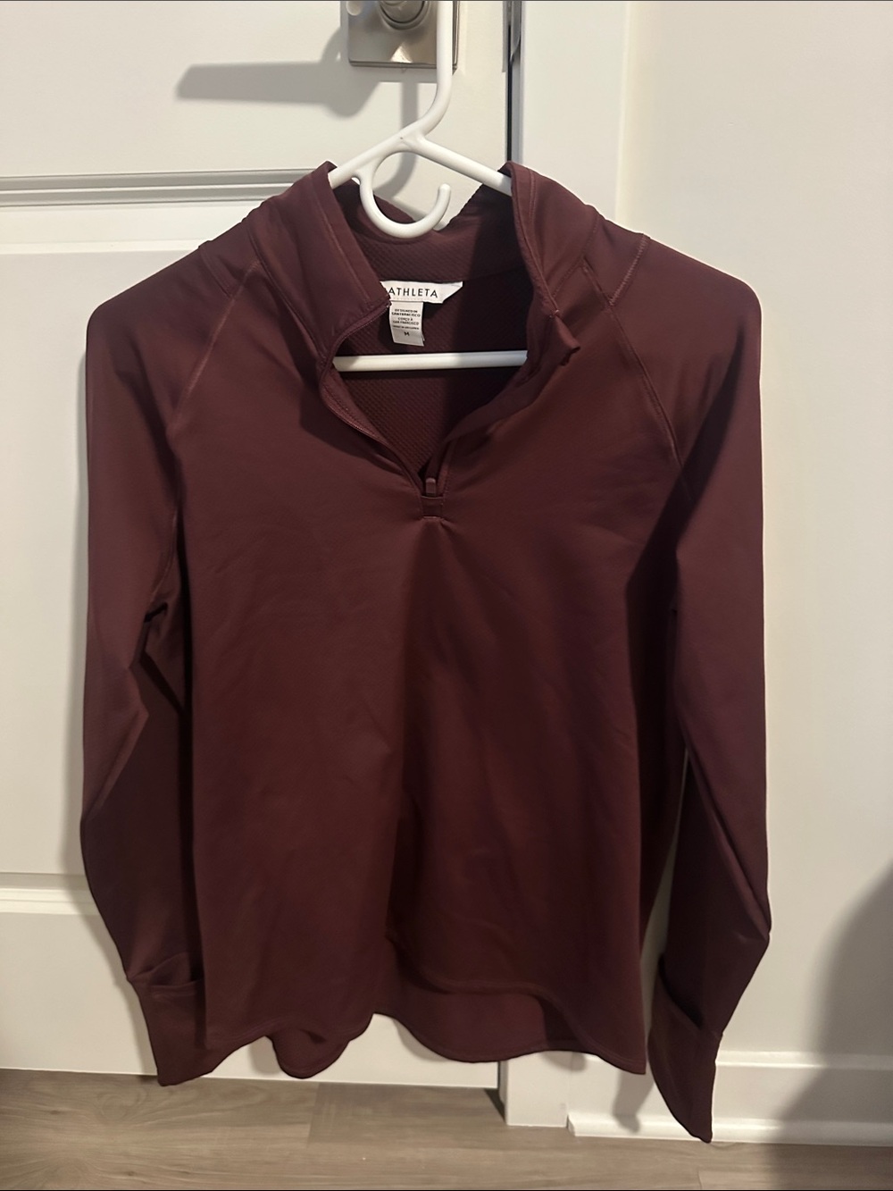 Athleta Women's Quarter-Zip Pullover – Burgundy